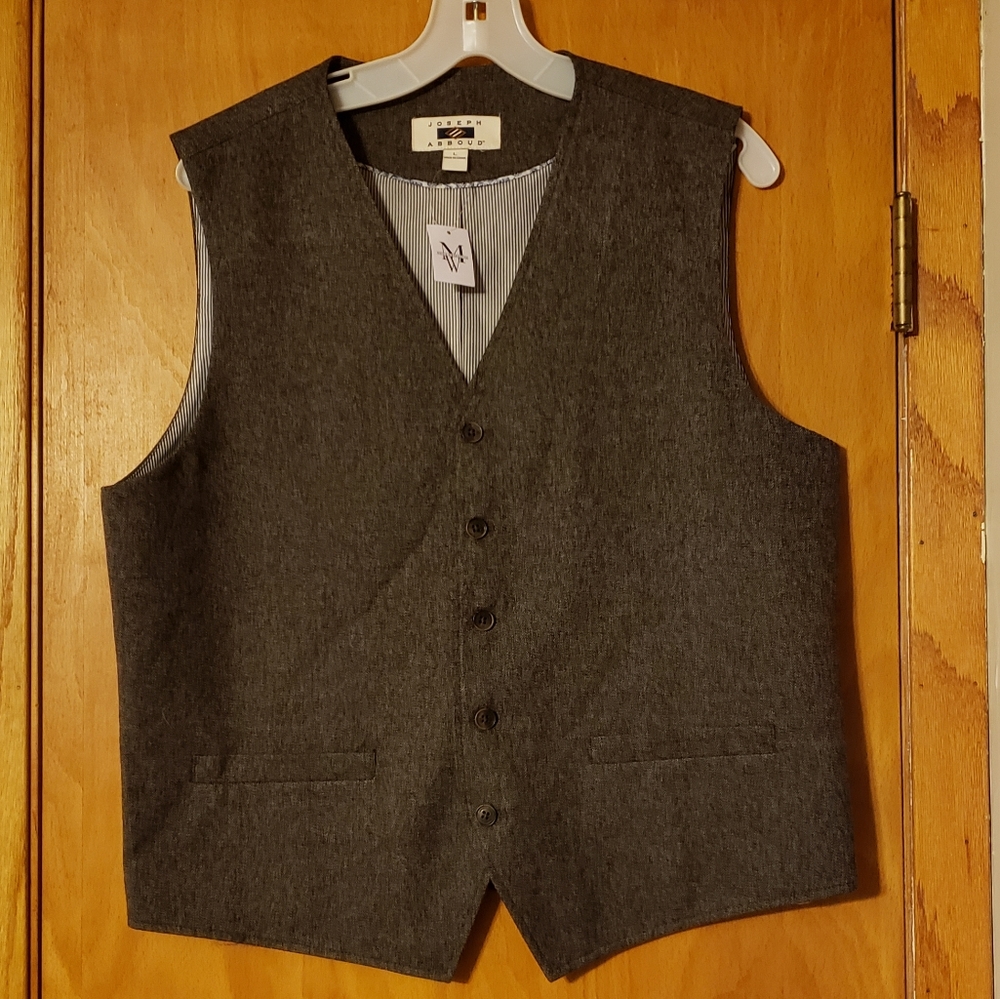 Brown Joseph Abboud Vest